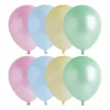 Ballonnen regenboog - set van 8
