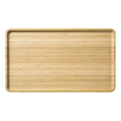 Bamboe tray klein - bruin - 1.8x28x18 cm