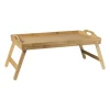 Bed dienblad - bamboe - 31x58x22 cm
