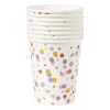 Bekers stipjes - papier - set van 8