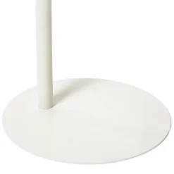Bijzettafel Mica ovaal - wit - 53x35x25 cm