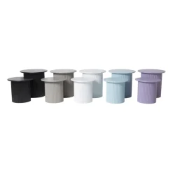 Bijzettafels Oslo - zwart - set van 2