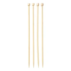 Breinaalden 7 & 8 mm - bruin - set van 2