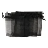 Cadeauzakjes organza - zwart - 5 stuks