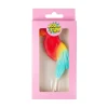 Caketopper papegaai - rood/blauw