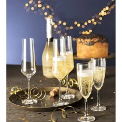 Champagne glazen kristal - 200 ml - set van 4