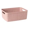 Curver jute opbergmand S - 5 liter - roze