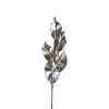 Deco blad - zilver - 77 cm