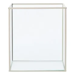 Deco box groot - beige - 20x16x16 cm