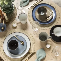 Dinerbord Toscane - donkerblauw - ø28 cm