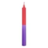 Dinerkaars dip-dye - rood/paars - ø1.85x20 cm