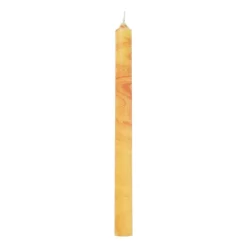Dinerkaars marble - oranje/geel - ø2.15x25 cm