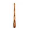 Dinerkaars metallic twist - koperkleurig - ø2x25 cm