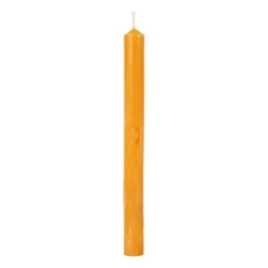 Dinerkaars rustiek - mosterdgeel - ø2x24 cm