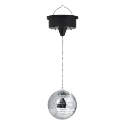 Disco licht met discobal - zilverkleurig - ø15x30 cm