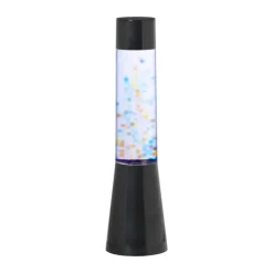 DIY Lava lamp met balletjes - blauw - ø8.5x33 cm