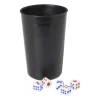 Dobbelstenen met beker - set van 6