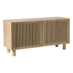 Dressoir Japandi met 2 deuren - bruin - 50x98.5x33 cm