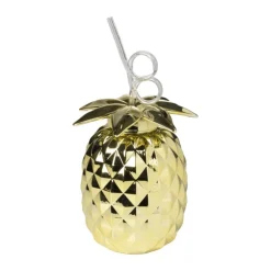 Drinkbeker - ananas - goud - .. ml