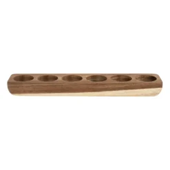 Eierdopje hout - voor 6 eieren