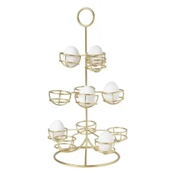 Etagere voor eieren - goud - 22x22x40,5 cm