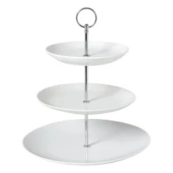 Etagère rond - wit - 16x21x26 cm