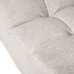 Fauteuil chenille - beige - 87x72x66 cm