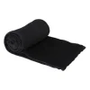 Fleece deken - zwart - 200x150 cm