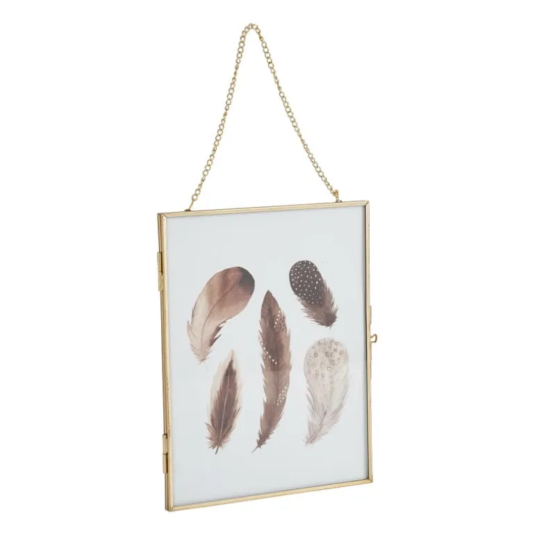 Fotolijst aan ketting - goud - 18x23 cm