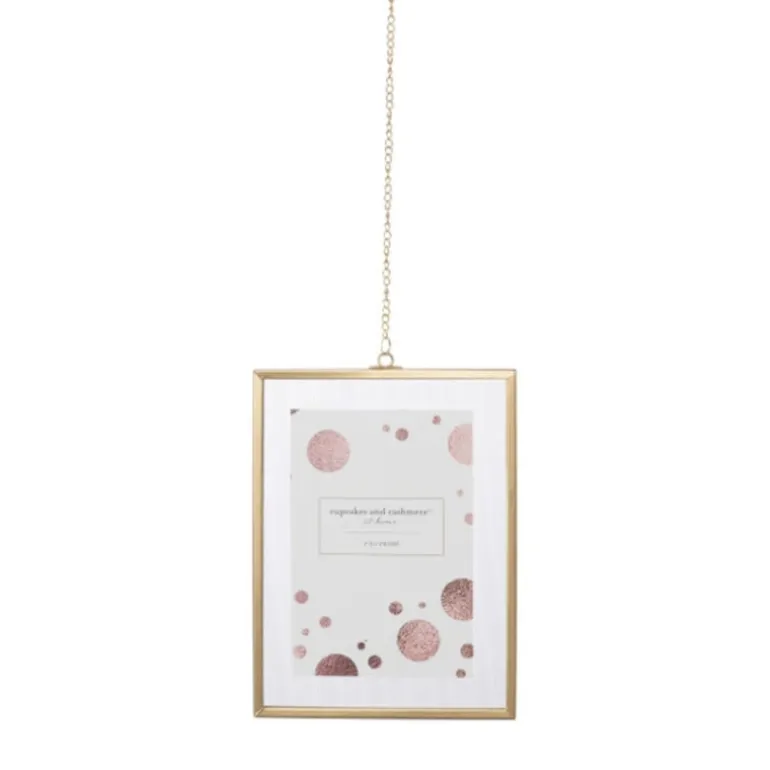 Fotolijst met ketting - 20x15x1 cm - goudkleurig