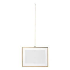 Fotolijst met ketting - 15x20x1 cm - goudkleurig