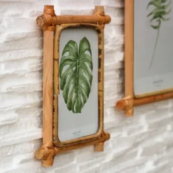 Fotolijst met rotan frame - 13x18 cm