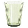Glas streep - groen - 300 ml