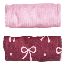 Handdoek tulband - strikjes - set van 2