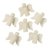 Houten engeltjes - set van 6 - naturel