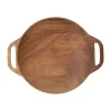 Hugo Kennis borrelplank klein - bruin - ø18 cm