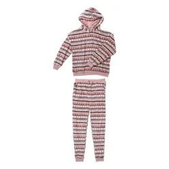 Huispak kerst - roze - maat S/M