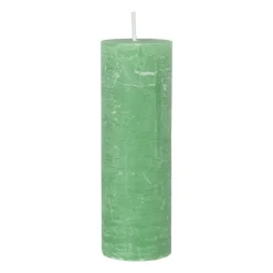 Kaars rustiek - appel groen - ø5x15 cm