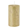 Kaars rustiek - goud - ø7x12 cm