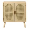Kast Flores met ovalen vlakken - bruin - 78x70x37.5 cm