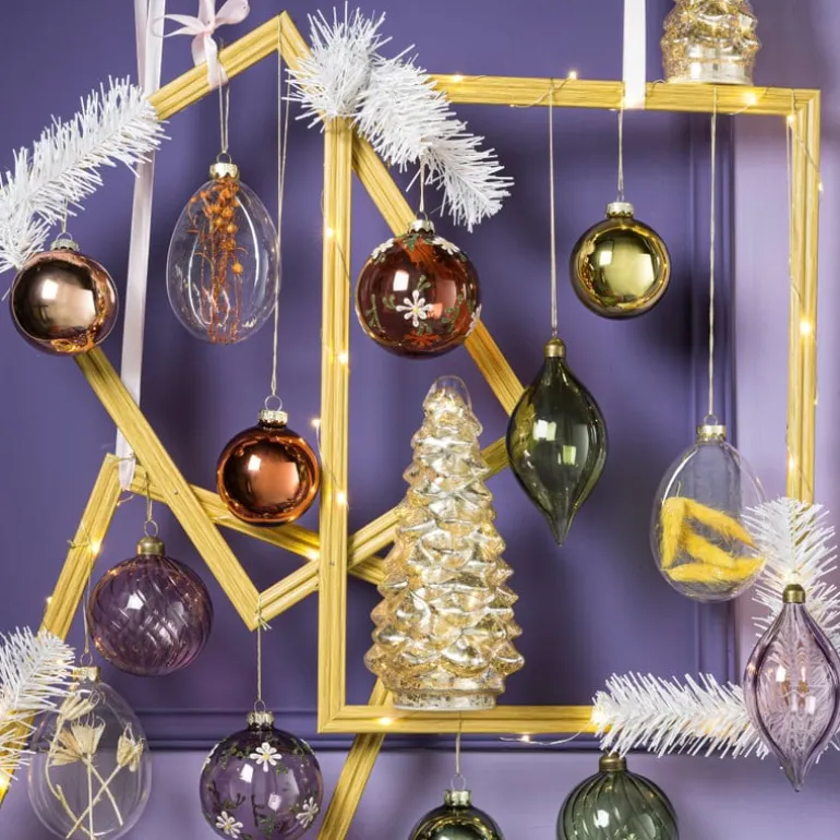 Kerstbal box - set van 8 - ø7 cm
