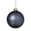Kerstbal cirkels stipjes - bruin