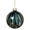 Kerstbal glossy - blauw