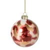Kerstbal glossy - bordeauxrood