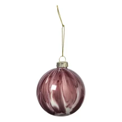 Kerstbal glossy - paars