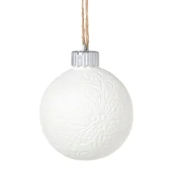 Kerstbal LED figuurtjes - wit