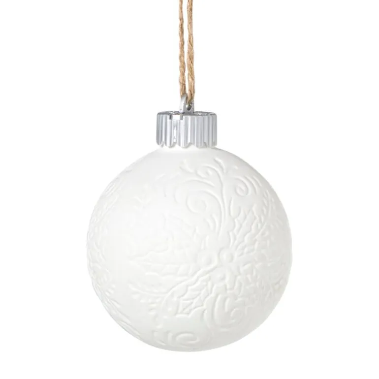 Kerstbal LED figuurtjes - wit