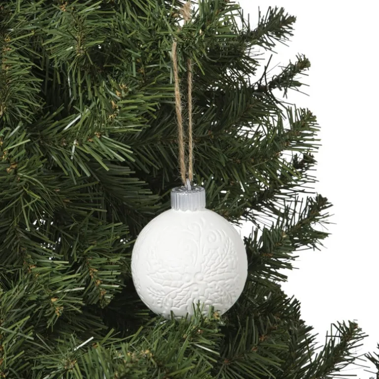 Kerstbal LED figuurtjes - wit