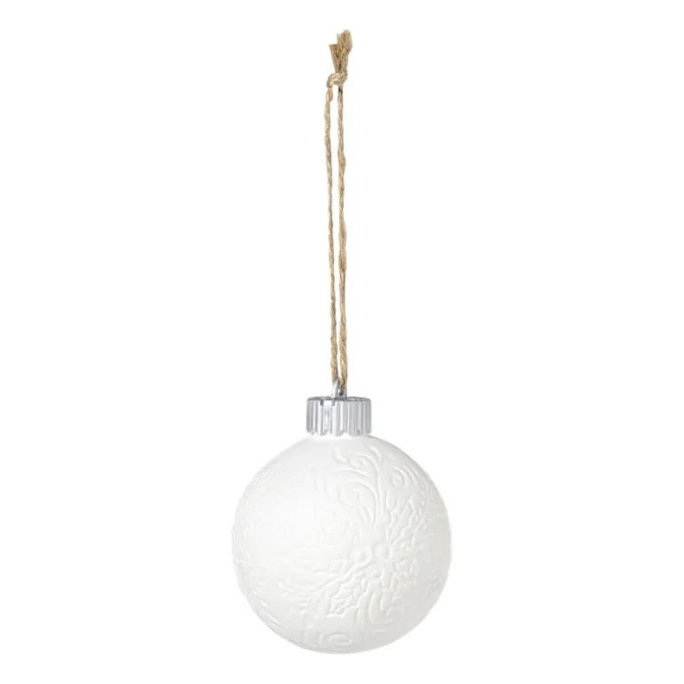 Kerstbal LED figuurtjes - wit