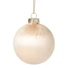 Kerstbal satijn - champagnekleurig